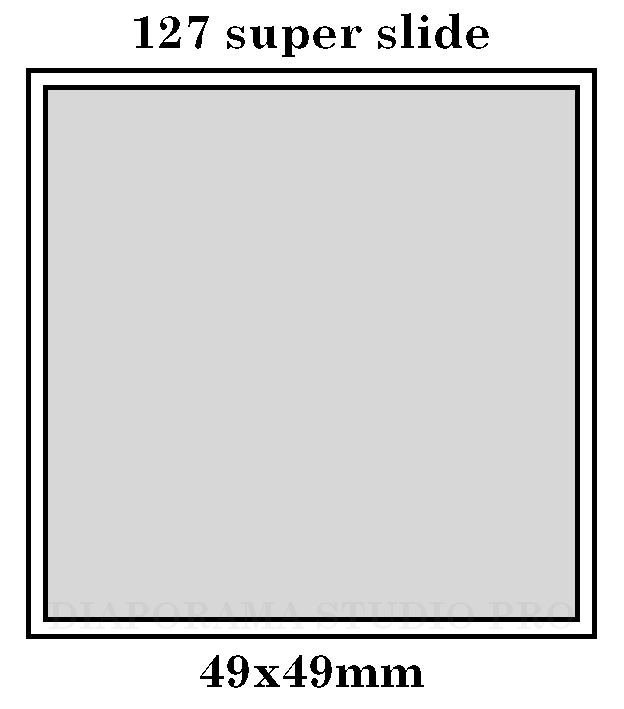 Diapositives 49x49mm 127 super slide