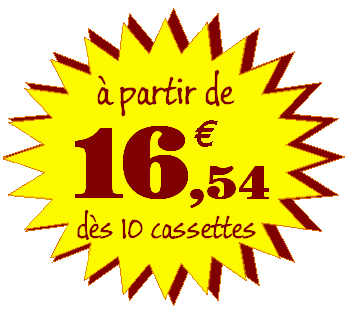 Num�risation de cassettes � partir de 14,80&euro;