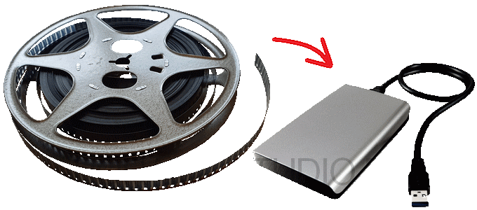 Transfert de bobines de film 8mm sur disque dur