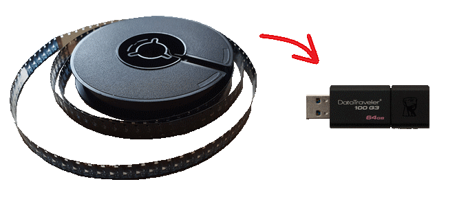 Transfert de bobines de film super8 sur cl� USB